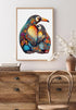 Wooden Puzzles for Adults Kids, (S-100pcs-8.3 * 6.7in) Penguin Family Wooden Jigsaw Puzzles, Unique Shape Animal Wooden Puzzle, Wood Puzzles Adult...