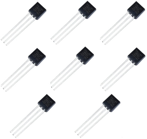 8PCS Direct Plug 3 Pins DS18B20 chip programmable Digital Thermometer / Temperature Sensor Temperature Acquisition TO-92...