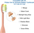 One Series Replacement Toothbrush Heads Pisonicleara Compatible with sonicare Philips One Series BH1022/03 HY1100/02 HY1102 (8-pc) Battery Brush, ...