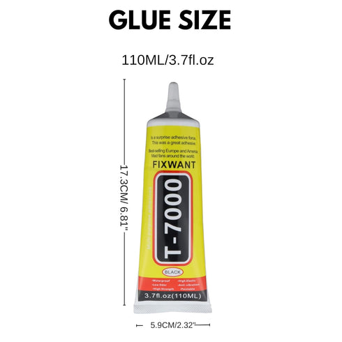 T-7000 Upgrde Glue for Phone Glass Fabric Craft Loudspeaker, T7000 High Viscosity Glues for Cell Phone Screen Repair (1x110ML/3.7fl.oz)...