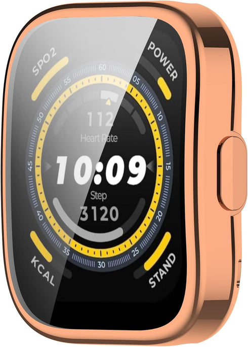 5Pack Screen Protector Cases Compatible with Amazfit Bip 5 Smart Watch 1.91inch Screen Protector Case Protective Case Intended for Amazfit Bip 5...