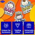 GEEKBEAR Baby on Board Car Sticker - Character Design, Reflective, Weather-Resistant (08. Afro-American Girl)...