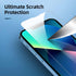 NEW'C Pack of 4, 2 x Tempered Glass Screen Protectors for iPhone 13 (6,1") and 2 x Camera Tempered Glass for Camera Protection, Scratch-Resistant,...