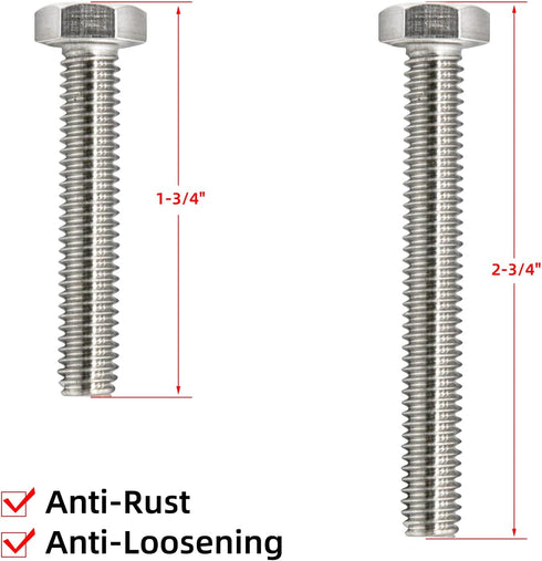 16PCS 304 Stainless Steel Post Attachment Kit,Sign Mounting Hardware,Sign Post Mounting Bolts and Nuts,Sign Post Mounting Hardware for U Channel P...