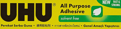 UHU All Purpose Adhesive Clear Glue 33ml Tube (PACK of 3)...