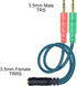ENVEL Headphone and Microphone Splitter Cable for PC 3.5mm Jack Adapter Convertors 3.5mm Y Splitter Audio Transform Female to 2 Dual 3.5mm Male fo...