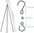 ZMTECH Pack of 3 Hanging Chains (24 Inch) for Plants Flower Pot Basket Chains Hangers for Lanterns, Bird Feeders, Planters and Other Ornaments...