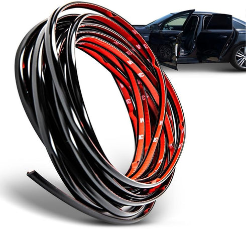 True Line Automotive L Shaped Car Door Edge Guards - 12 FT Car Door Edge Protector - Ultra-Durable Door Edge Guard with 3M Adhesive, Universal Fit...