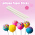 200 Count White Lollipop Sticks,6-Inch Paper Sticks Sucker Stick for Cake Pops,Cupcake Toppers,Candy Melt,Chocolate,Cookie,Dessert(Dia 3.5mm)...