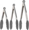 Kitchen Tongs for Cooking with Silicone Tips, Heat Resistant Tongs for Serving Food, 7-Inch, 9-Inch, 12-Inch Locking Silicone Tong, Set of 3 Salad...