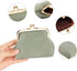 Oyachic 2 Packs Leather Coin Purse PU Car Change Holder Kiss lock Change Pouch with Clasp Vintage Wallets Small Money Bag For Men & Women (Green+B...