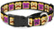 Buckle-Down Peanut Butter with Mustache & Jelly Martingale Dog Collar, 1" Wide-Fits 11-17" Neck-Medium...