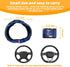 Elastic Car Steering Wheel Cover, 14.5-15Inch Stretch Breathable Vehicle Steering Wheel Protector Wrap, Comfortable Auto Accessories Universal for...