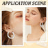 1 Box 30 Pairs 3 Style Hoop Earring Findings Round Earring Beading Hoops Silver Hypoallergenic Stainless Steel Large Earrings Open Dangle Earring ...