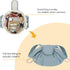 Barrel Drawstring Makeup Bag Large Cosmetic Bag Make up Bags Toiletry Organizer for Women (Greyish Blue) (Patent Pending)...