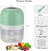 Electric Garlic Chopper Mini,Wireless Vegetable Chopper,250ML Garlic Grinder Masher Onion Chopper, Blender to Vegetable, Cordless Food Processor f...