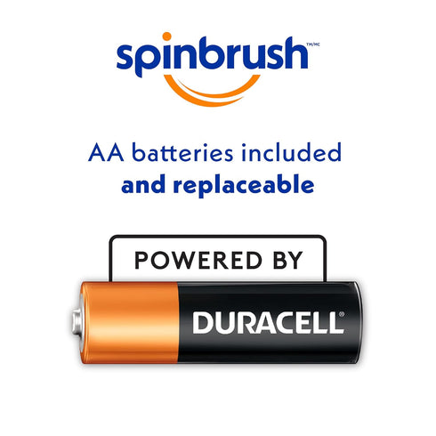 Spinbrush Pro Whiten Battery-Powered Electric Toothbrush Value Pack, Medium Bristles, Batteries Included, 1 Brush & 1 Replacement Head...