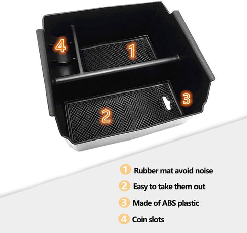 JOJOMARK Compatible with Jeep Wrangler JK and JKU Accessories 2011-2018 Center Console Tray Organizer(Console tray)...
