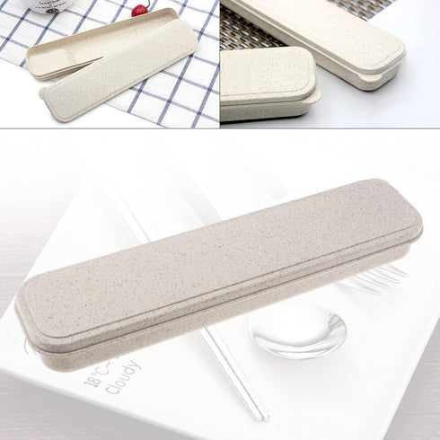 OriGlam Portable Flatware Box Travel Tableware Storage Box, Travel Case Travel Tableware Storage Box, Utensil Case Lunch Bag Flatware Box...