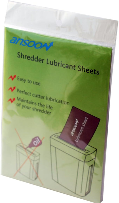 Paper Shredder Lubricant Sheets, Paper Shredder Sharpening & Lubricating Sheets (12PCS)...