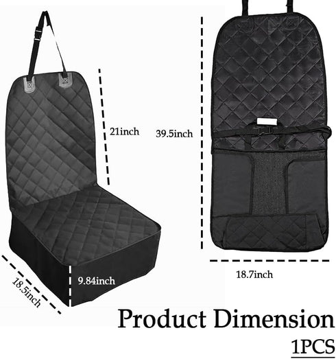 Car Seat Cover for Front Seat,Scratch+Dirt Resistant Car Seat Protector for Dogs,Universal Waterproof Car Pet Seat Cover Interior Car Accessories ...