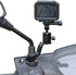 SUREWO Aluminum Motorcycle Rearview Mirror Mount Bracket Holder Compatible with GoPro Hero 12/11/10/9/8/7/6(2018)/5 Black APEMAN AKASO TENKER Camp...