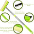 Window Squeegee for Window Cleaning, 58'' Squeegee Window Cleaner Tool 2 in 1 Car Window Cleaning Tool with Extension Pole Telescopic Window Washi...