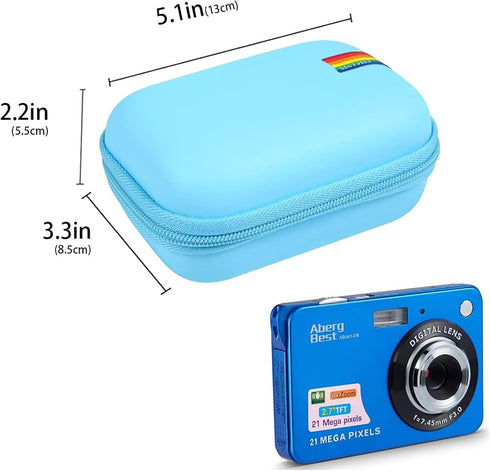 Leayjeen Digital Camera Case Compatible with AbergBest 21 Mega Pixels 2.7" LCD/Kodak Pixpro/Canon PowerShot ELPH 180/190/Sony DSCW800/DSCW830 Came...