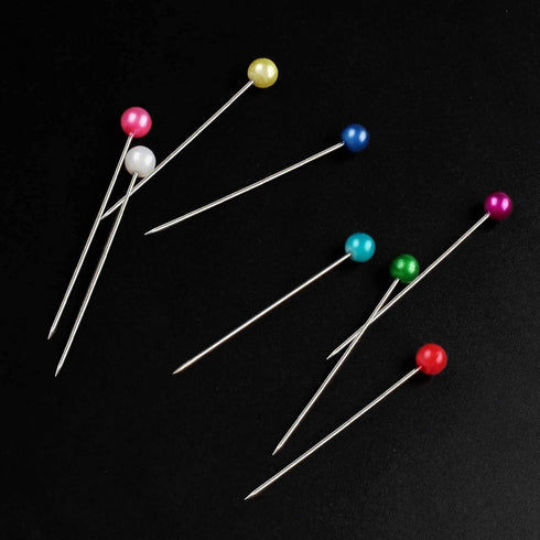 600 PCS Straight Pins 1.6 in Pearlized Ball Head Sewing Pins for Fabric DIY Sewing Pins Crafts...
