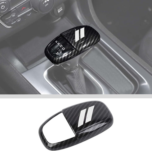 JWWY Gear Shift Shifter Knobs Cover Trim for 2015-2024+ Dodge Challenger Charger 2018-2023 Durango Interior Accessories White Carbon Fiber......