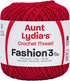 Aunt Lydia Fashion Scarlet Crochet - 3 Pack of 150y/137m - Cotton - Gauge 3 - Crochet......