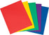School Smart Smooth 2-Pocket Folder with Fasteners, Assorted Colors, Pack of 25...