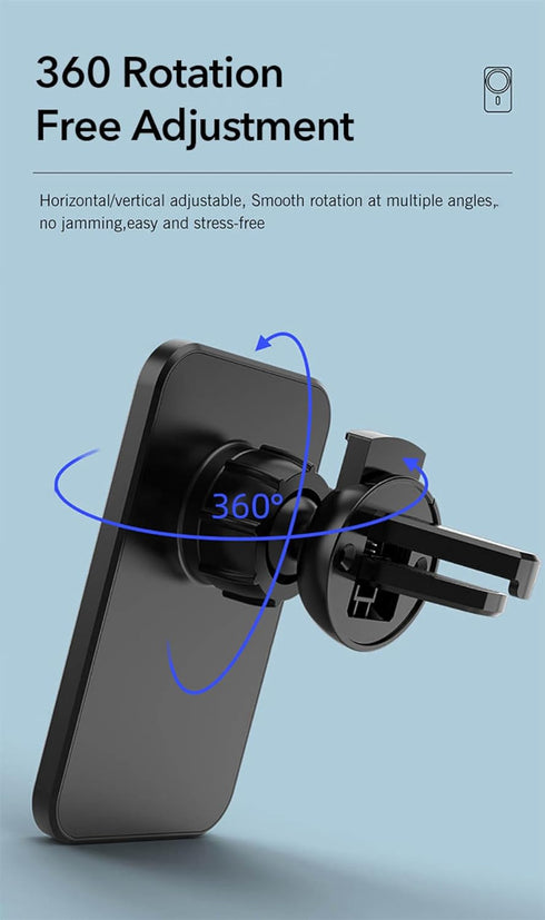 New Technology Magnetic Wireless car Charger Qi 15W Fast car Wireless Charging Station for iPhones...