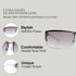 NYS Collection King Street Sport Sunglasses Women Men Lightweight Wrap Around 100% UV Protection...