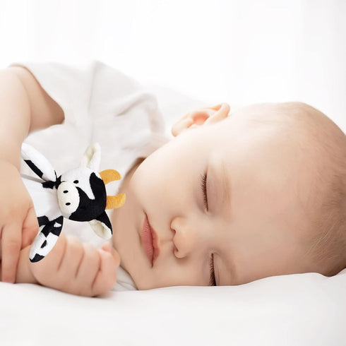 Baby Cow Soft Stuffed Animal Security Blanket, Plush Cow Character Lovey Blanket, Baby Shower/Nursery Gift, Cuddly Newborn, Infant, Toddler Snuggl...