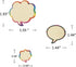 Wrapables Rainbow Thinking Bubble Sticky Notes (Set of 2)...