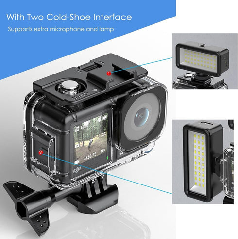 Fotoleey Dive Case+ Floating Hand Grip for DJI Osmo Action 4, action 3...