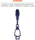 Ergodyne Squids 3400MD Metal Detectable Glove Grabber with Dual Clip Mount, Deep Blue...
