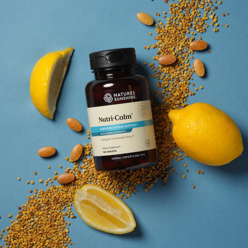 Nature's Sunshine Nutri-Calm - Herbal Stress Relief Supplement, Natural Relief for Adults, Happy Pills for Stress, Sleep & Mood Support, Mood Boos...