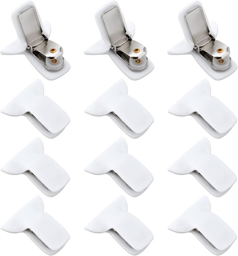 12pcs Duvet Clips for Comforter Inside, Strong Hold Blanket Quilt Fasteners Foam Metal Padded Duvet Cover Clips Prevent Shifting Bedding Accessori...