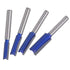 Yakamoz Industrial Grade 4Pcs 1/4" Shank Straight Dado Router Bit Set Double Flute Wood Milling Cutter Woodworking Tools, Cutting Diameter 1/4", 5...
