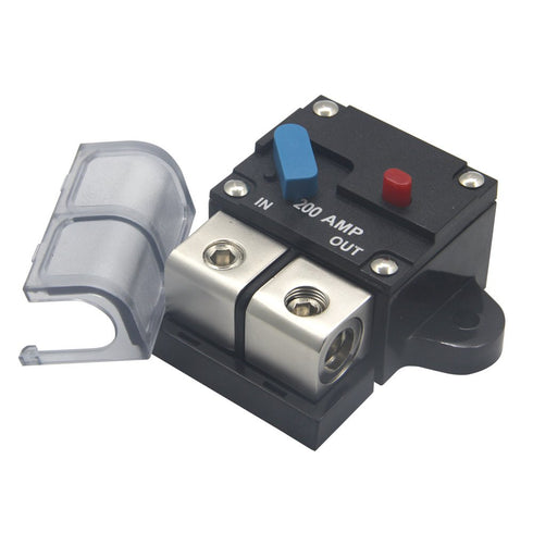 ZOOKOTO 12-24 Volt DC 200A Circuit Breaker, 0 or 4 Gauge Trolling Motor Auto Car Marine Boat Bike Stereo Audio Inline Fuse Holders Inverter 200A...