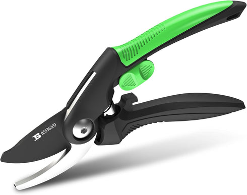 8" Bypass Pruning Shears Gardening Scissors Pruners Tools for Plants with Sharp SK5 Blade?Opening Cuts 3/4" (20mm?...