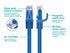 Monoprice Cat6 Ethernet Patch Cable - Snagless RJ45, 24AWG Stranded Pure Bare Copper Wire, 550Mhz, UTP, 7 Feet, Blue - Flexboot Series (1 Pack)...