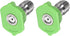 Pressure Washer Nozzle Tips (1/4", 1.2mm/3/64") 2Pcs, Stainless Steel 25 Degree Quick Connect - for Home Kitchen Garden, Green...