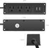 CCCEI 3 Outlets Wall Mount Power Outlet Strip with USB, Under Desk Power Strip Mountable Large Flat Plug, Desk Mount Power Strip with 6FT Power Co...