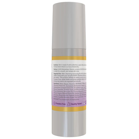 NOW Solutions, CoQ10 Antioxidant Serum, with Clinically Tested REVINAGE™ for Collagen Support, Visible Firming, 1-Ounce...