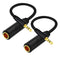 1/4 to 3.5mm Cable 1ft Long, Quarter inch (6.35mm) Female to 3.5mm Male Adapter, 1/8 to 1/4 Stereo Audio Cable,for Headphone, Amplifiers, Guitar, ...