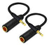 1/4 to 3.5mm Cable 1ft Long, Quarter inch (6.35mm) Female to 3.5mm Male Adapter, 1/8 to 1/4 Stereo Audio Cable,for Headphone, Amplifiers, Guitar, ...