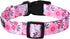 Maca Bates Designer Flower Pink Cute Dog Collar Spring Collars for Girl Female Para Perros Chihuahua Pitbull Birthday Gift for Small Medium Large ...